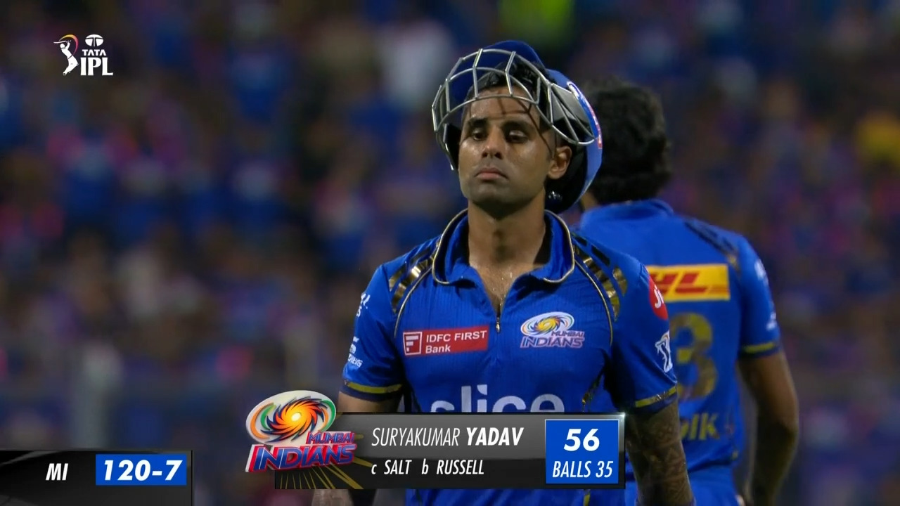 M51: MI vs KKR – Suryakumar Yadav Wicket