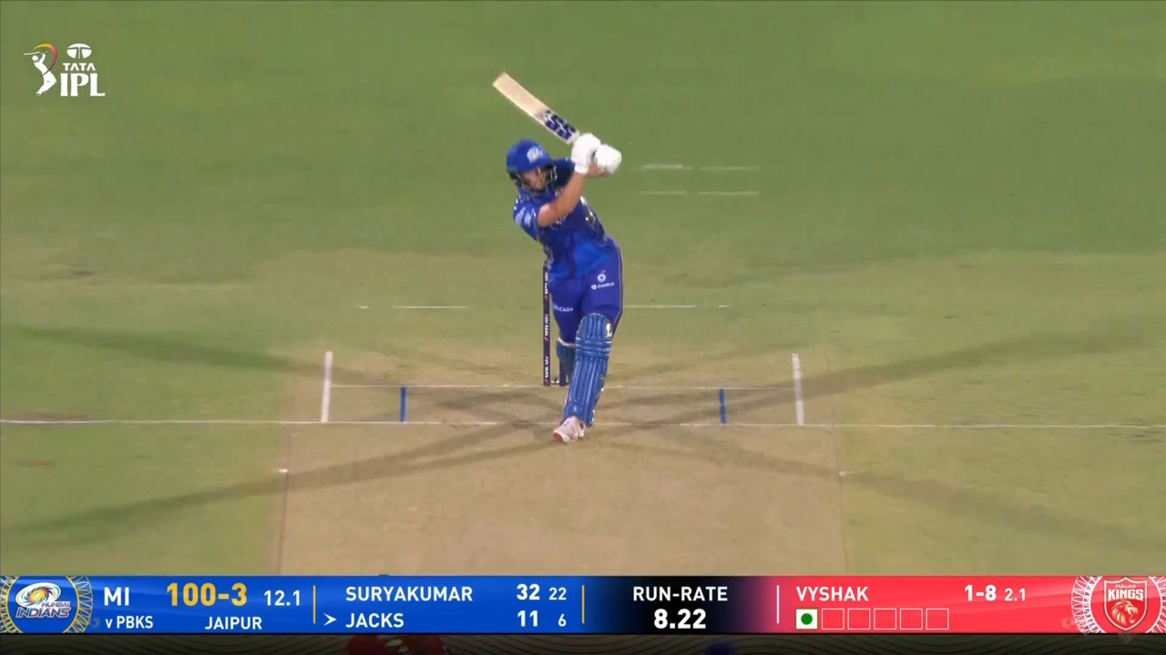 IPL 2025 M69: PBKS vs MI - Will Jacks Six