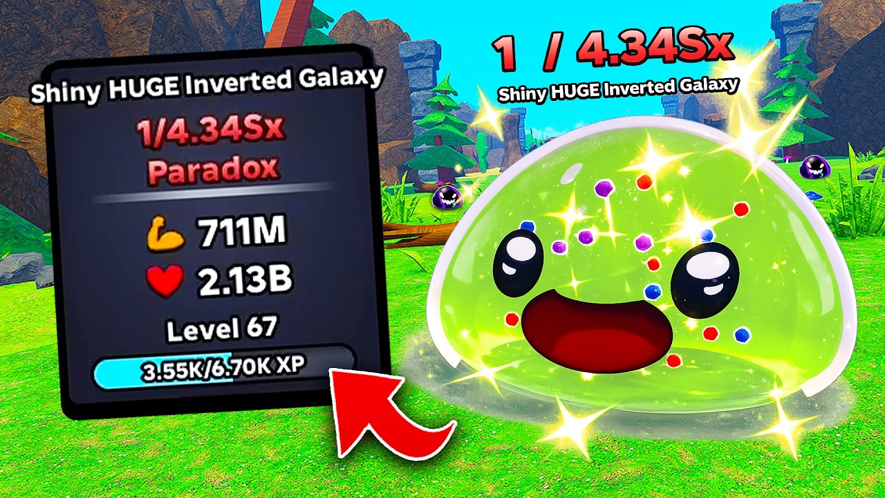 Unlocking RAREST 1/4.34Sx Shiny HUGE Inverted in Slime RNG! (Roblox)