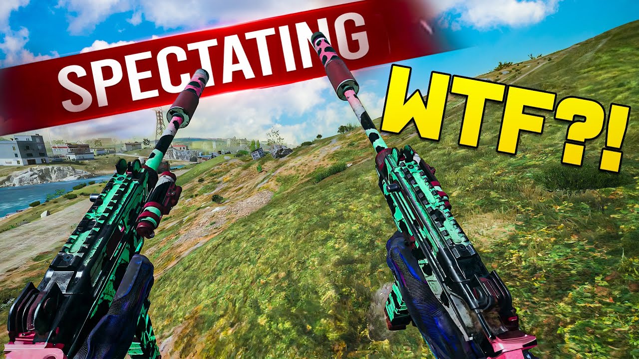 Cracked Player using CRAZY Loadout - Warzone 3 Spectating background