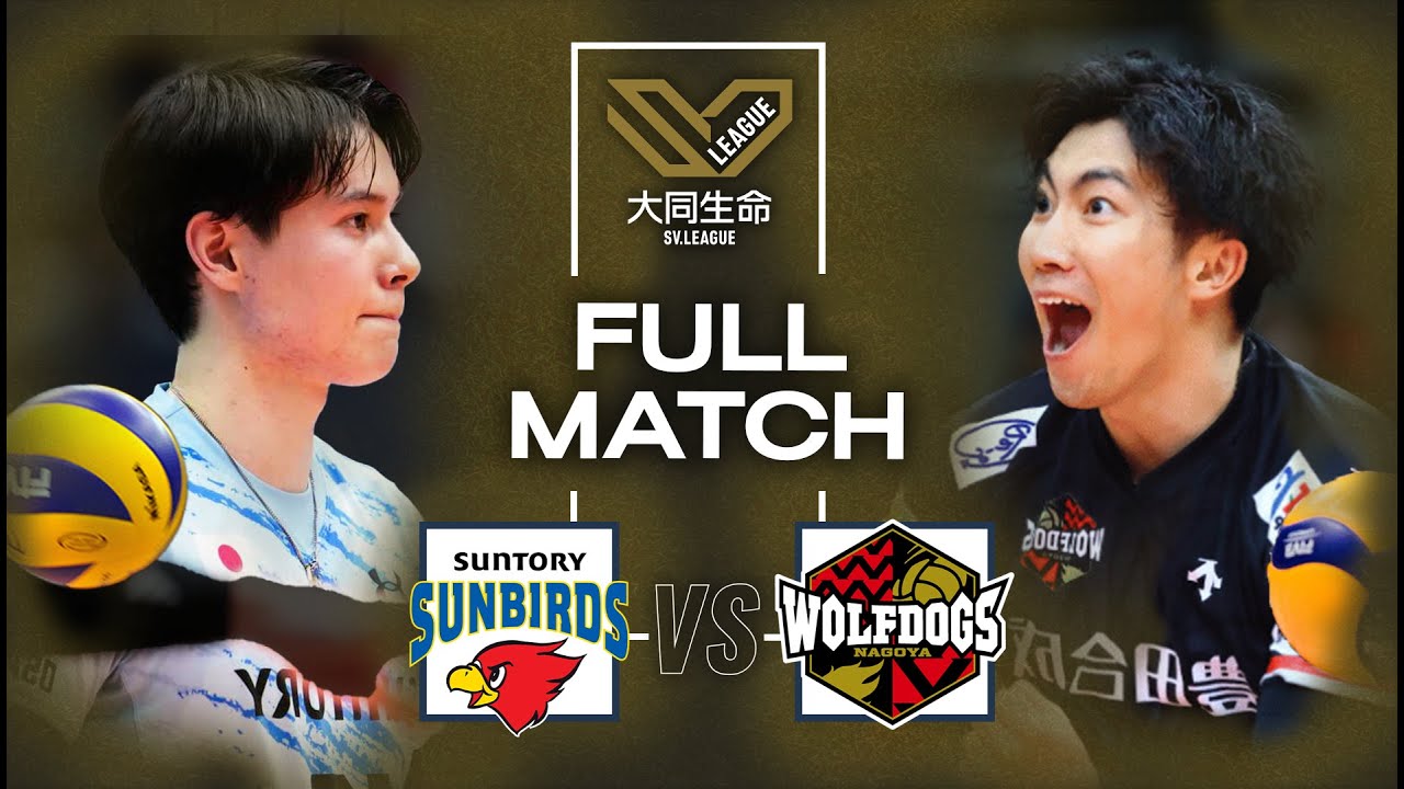Semi Final 3 - Suntory Sunbirds vs. Wolfdogs Nagoya | SVL Playoff - Full Match | Volleyball background