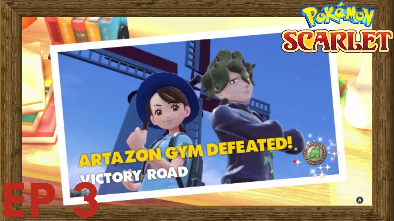 Pokemon Scarlet EP 3 The Grass Gym background