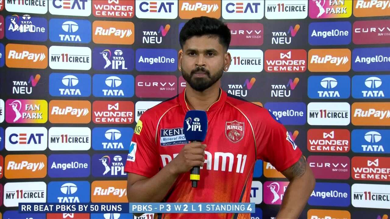IPL 2025 M18: PBKS vs RR - Shreyas Iyer Interview background