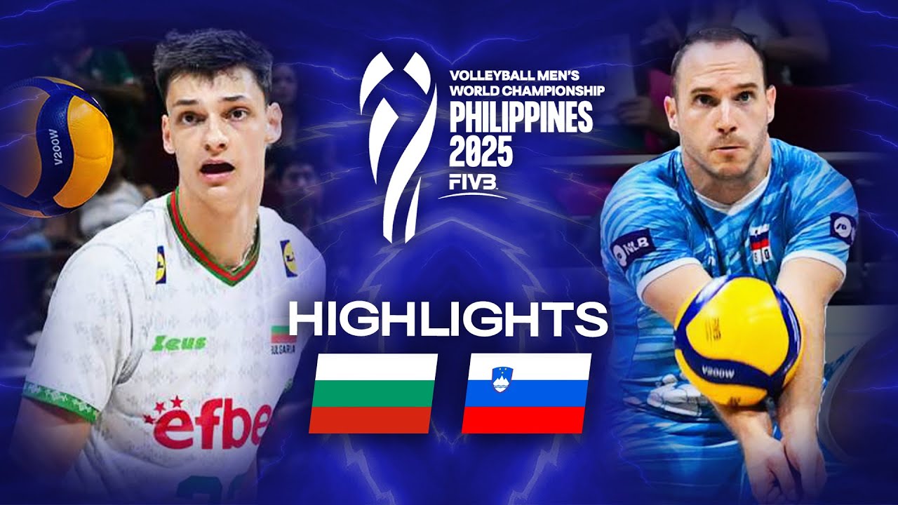 Slovenia 🇸🇮 vs. Bulgaria 🇧🇬 - Highlights | Men's World Championships 2025 background