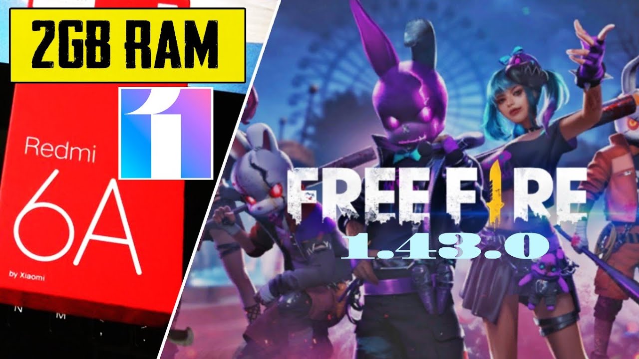 GARENA FREE FIRE 1.43.0 ( Updated MiUi 11 ) GAME TEST on Xiaomi Redmi 6A background