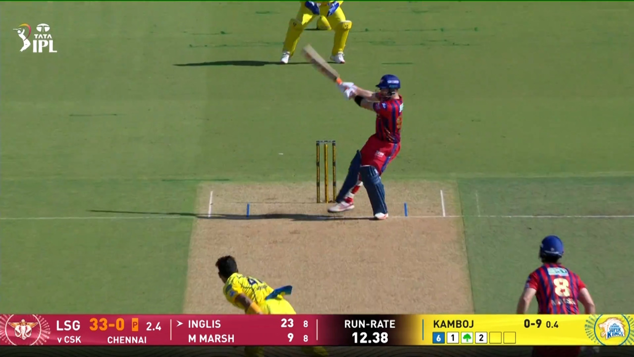 IPL 2026 M53: CSK vs LSG - Josh Inglis Six