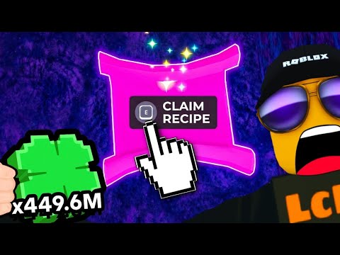 i Craft EVERY RECIPE for iNSANE LUCK in SLIME RNG ROBLOX