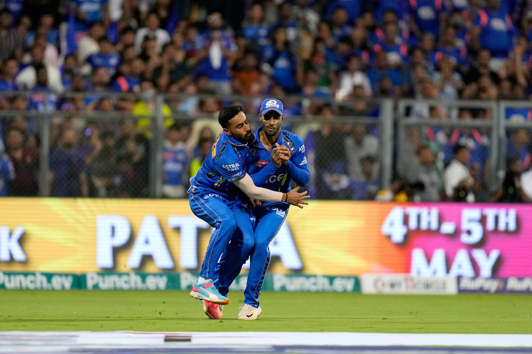 Judgment, Catch, Collision: Tilak holds on to an excellent catch