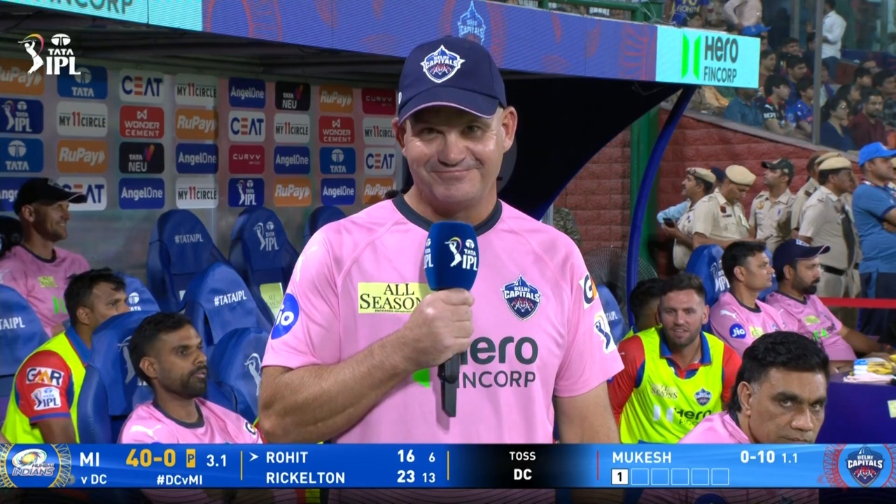 IPL 2025 M29: DC vs MI - Matthew Mott Interview background