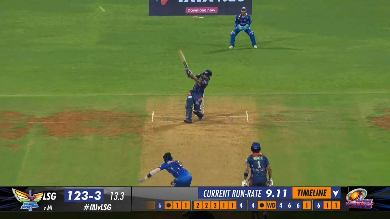M67: MI vs LSG – Nicholas Pooran Six