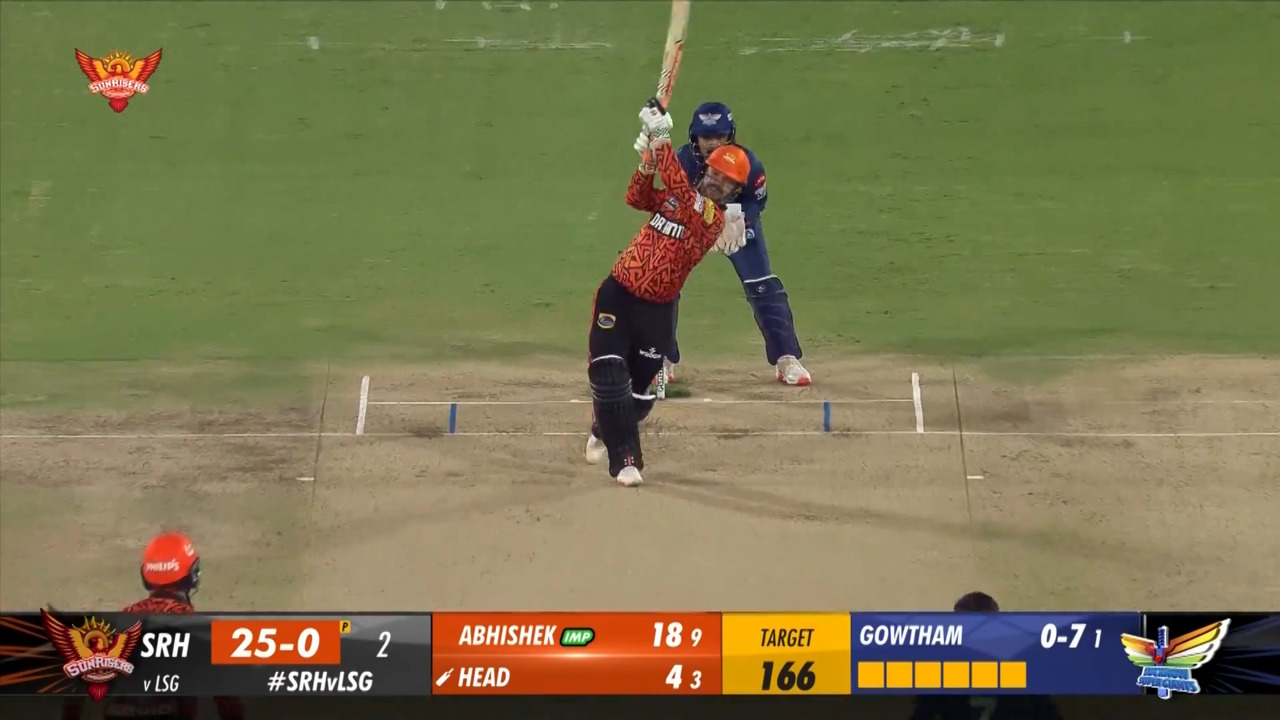 M57: SRH vs LSG – Travis Head Six