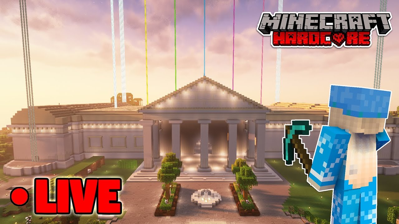Hardcore Minecraft LIVE - MUSEUM FACTIONS + NETHERITE COLLECTING (23.2k + day world)