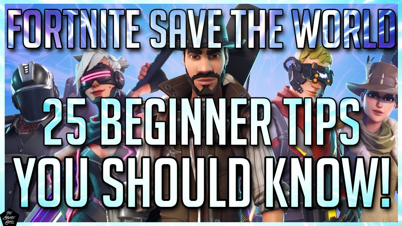 FORTNITE STW BEGINNERS GUIDE: 25 MUST KNOW TIPS FOR TOTAL BEGINNERS! background