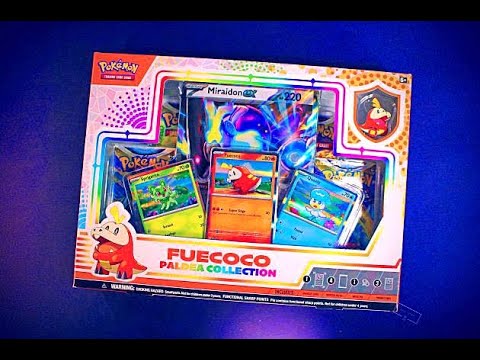 Opening Pokémon Paldea Collection Fuecoco! background