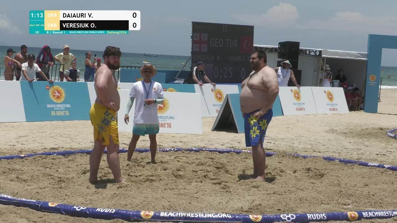 Vazha DAIAURI (UKR) vs. Oleksandr VERESIUK (UKR) • B | Round 1 • Men's BW +90Kg