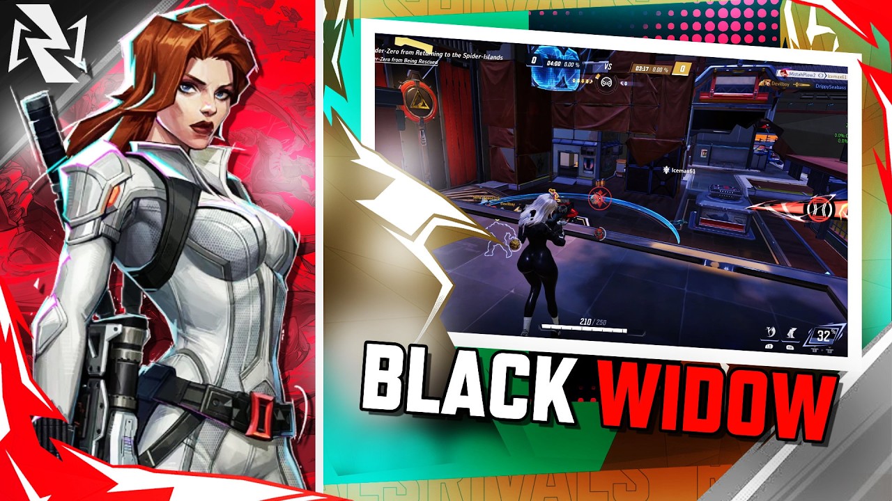 Controller Black Widow in Ranked Season 7 Marvel Rivals LIVE Gameplay
