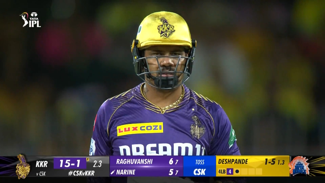 Sunil Narine's cameo of 27(20)