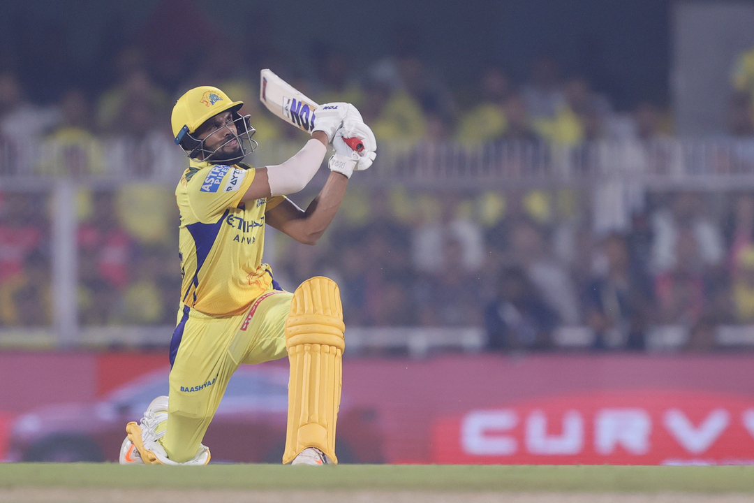 Captain Ruturaj Gaikwad steps up with a fine knock of 63(44) background