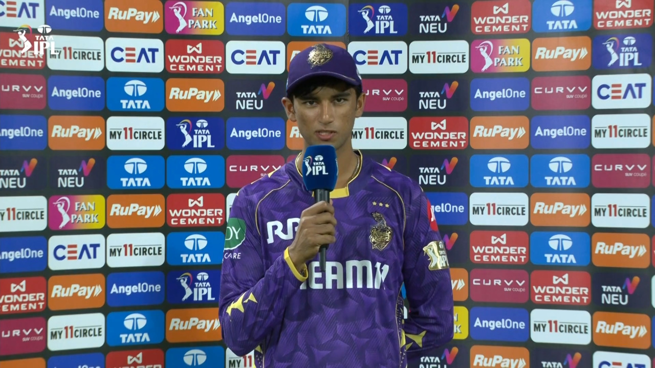 IPL 2025 M48: DC vs KKR - Angkrish Raghuvanshi Interview