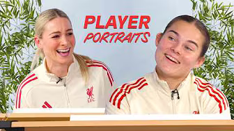 Gemma Bonner & Lucy Parry test their artistic skills | Liverpool FC Player Portraits