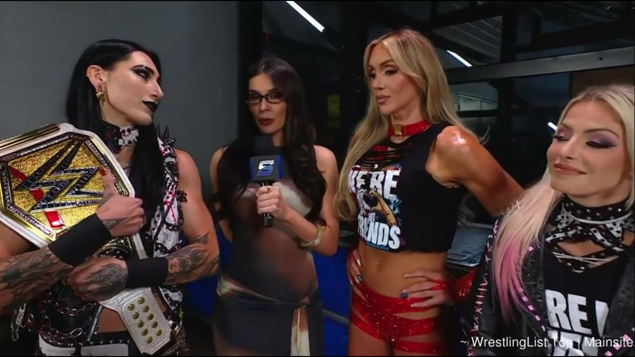 Rhea Ripley, Alexa Bliss & Charlotte Flair Backstage: Smackdown May 8 2026