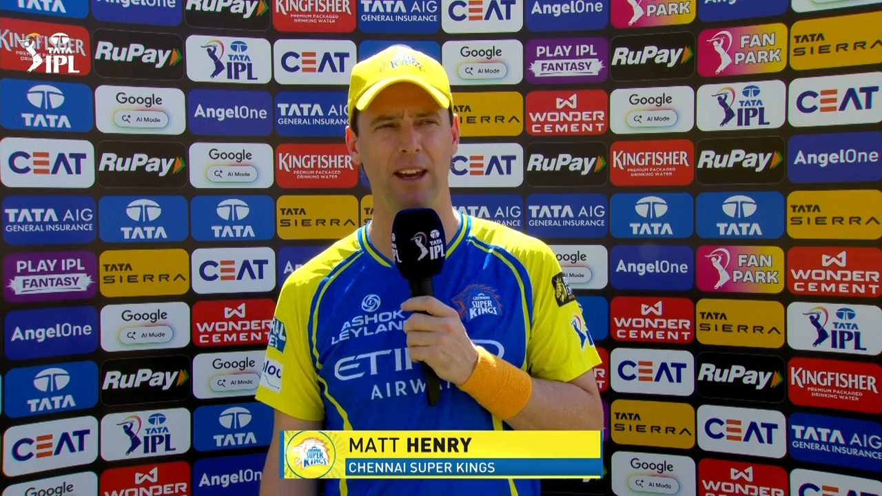 IPL 2026 M53: CSK vs LSG - Matt Henry Interview