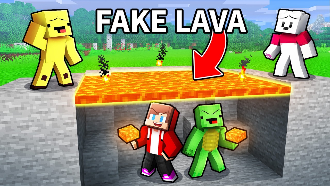 JJ and Mikey Troll Their Friends With SECRET BASES In Hide-and-Seek!