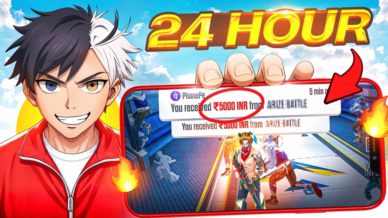 I Tried Earning Money from Free Fire for 24 Hours… 💸😳 | Can I Earn Money from Free Fire in 24 Hours?