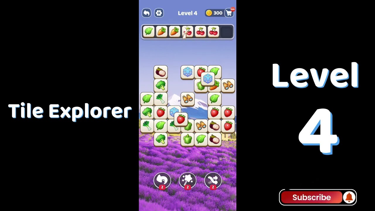 ЁЯОо Tile Explorer Level 4 Walkthrough | Triple Match | Go Answer ЁЯзйтЬи background