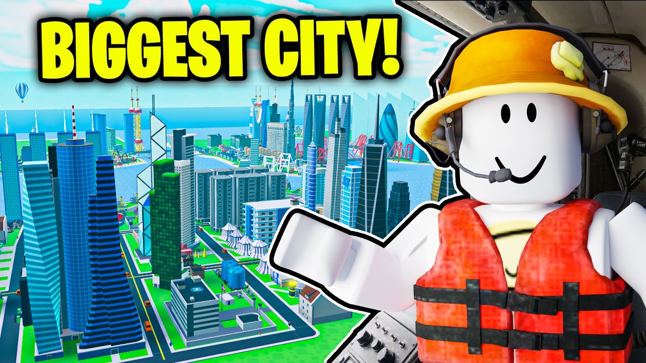I Built the BIGGEST City in Roblox History! background