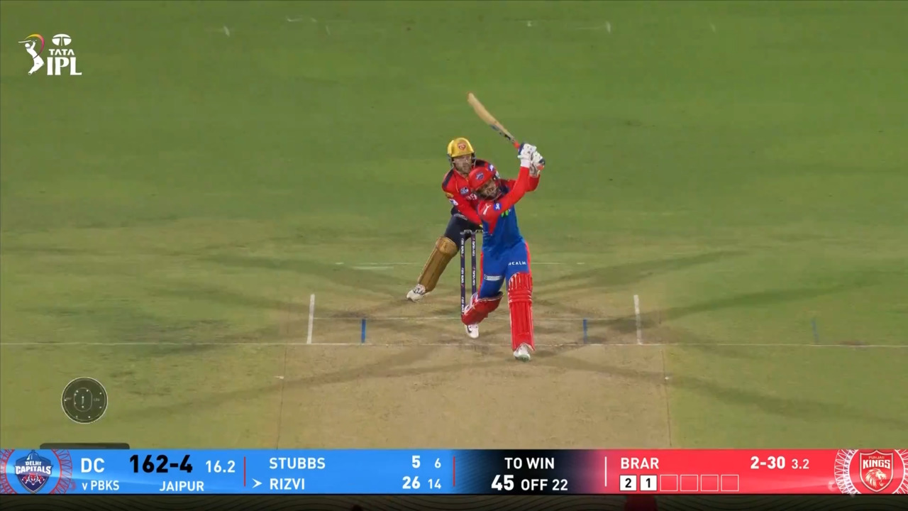 IPL 2025 M66: PBKS vs DC - Sameer Rizvi Six