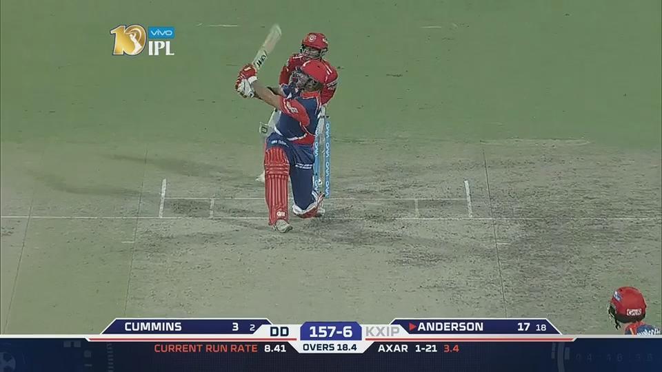 M15: DD vs KXIP – Corey Anderson Six background