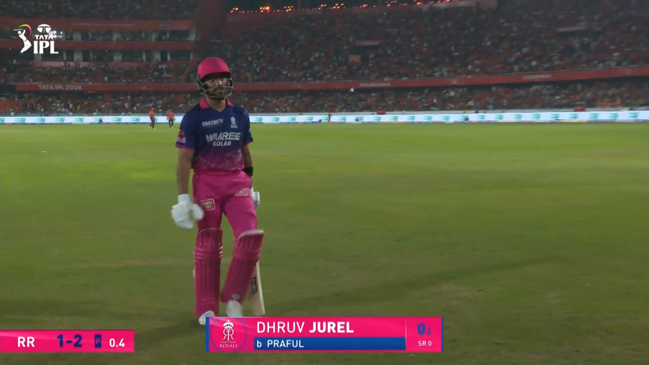 IPL 2026 M21: SRH vs RR - Dhruv Jurel Wicket