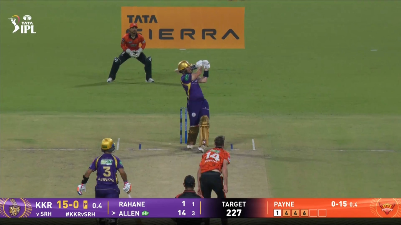 IPL 2026 M06: KKR vs SRH - Finn Allen Six