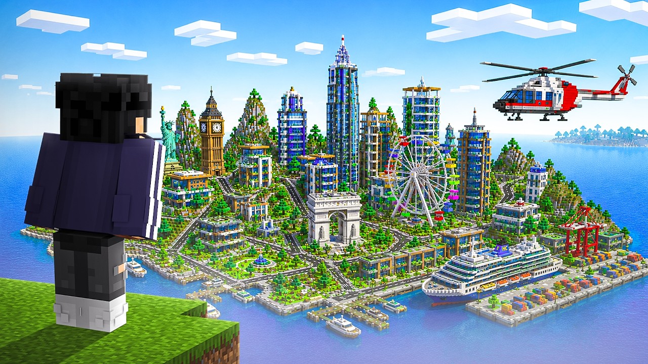 I Found a Secret Billionaire City in this Minecraft SMP...