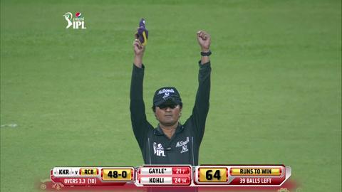 M33: RCB vs KKR – Chris Gayle Six
