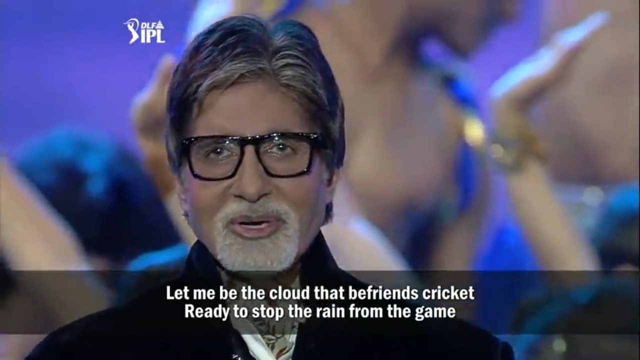 Big B recites a poem to kick start IPL 2012