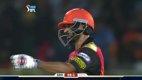 M40: RPS vs SRH – Shikhar Dhawan Six
