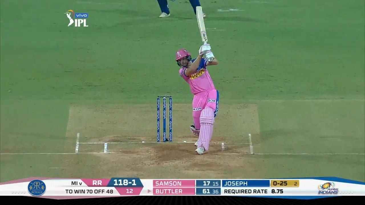 M27: MI vs RR – Jos Buttler Six
