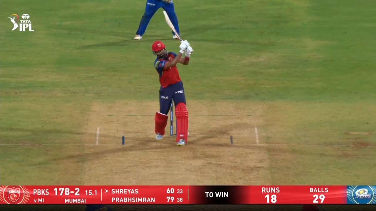 IPL 2026 M24: MI vs PBKS - Shreyas Iyer Six