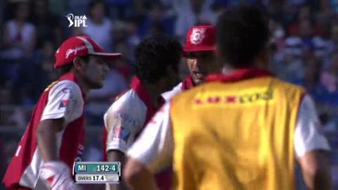 Match 28 MI vs KXIP – Pollard's Wicket