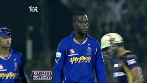 Match 7 RR vs KKR – Lee's Wicket