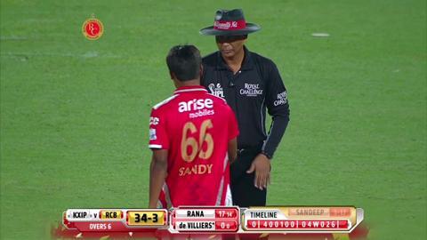 M31: RCB vs KXIP – Sachin Rana Six background