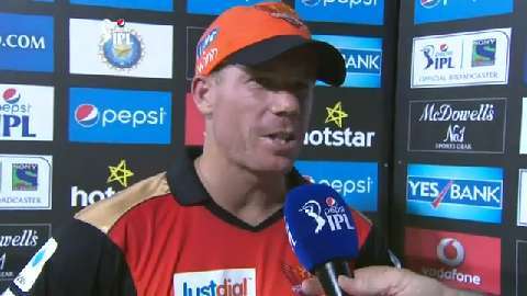 M4: CSK vs SRH – David Warner Interview