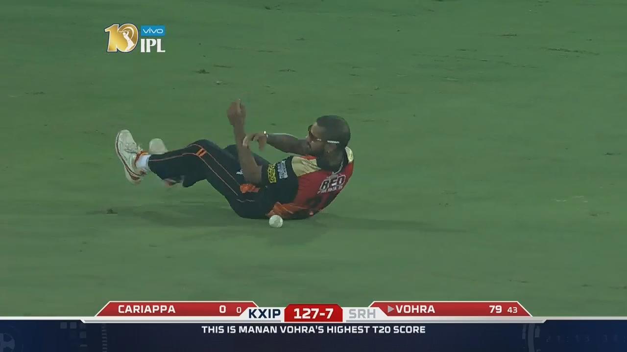 Contrast of emotions in Captain Warner as Dhawan drops a sitter