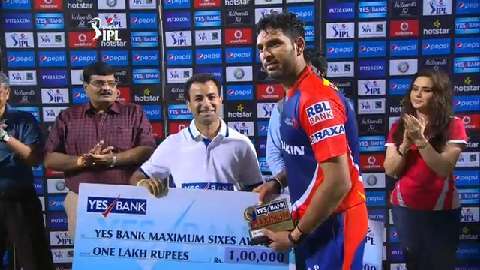 M10: KXIP vs DD – Yes Bank Maximum Sixes