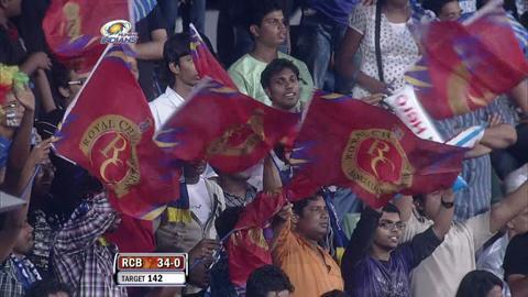 Match 54 MI vs RCB – Gayle's 1st Six