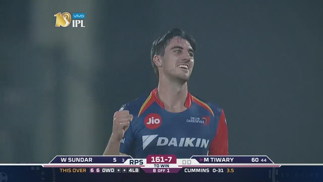 M52: DD vs RPS – Manoj Tiwary Wicket