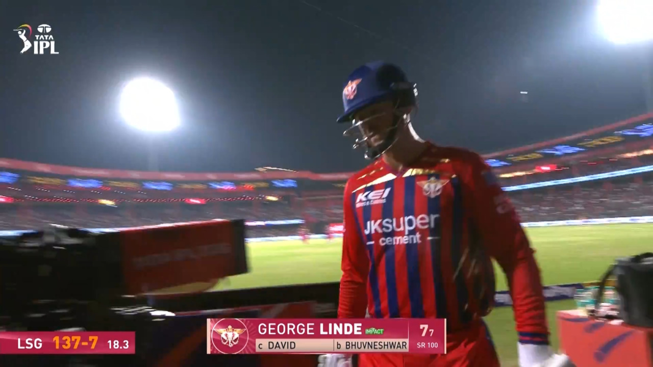 IPL 2026 M23: RCB vs LSG - Geogre Linde Wicket
