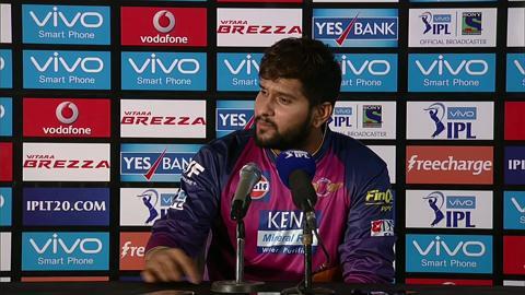 M29: RPS vs MI – Press Conference – Saurabh Tiwary background